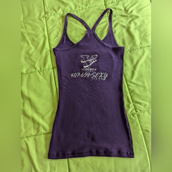 Pole Dance Fitness Tank Top in Purple by Zenana - Picture 9 of 10